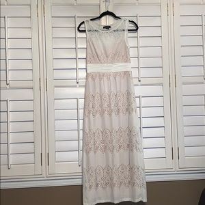 White lace over crime slip dress. Worn once.
